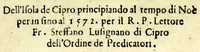 Picture 1 of 4 from Chorograffia, et breve historia vniversale dell'isola de Cipro : principiando al tempo di Noè per in sino al 1572 (1573), leaf 5