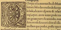 An illustration from Chorographia de alguns lugares que stam em hum caminho, que fez Gaspar Barreiros ó anno de M.D.xxxxvj. começa[n]do na cidade de Badajoz em Castella, te á de Milam em Italia, co[m] algu[m]as outras obras, cujo catalogo vai scripto com os nomes dos dictos lugares, na folha seguinte. (1561)