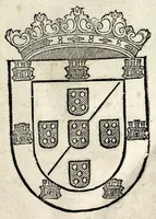An illustration from Choronica que tratada vida e grandissimas virtudes, e bondades, magnanimo esforço, excellentes costumes, & manhas, & claros feytos do Christianissimo dom Ioão o segundo deste nome : & dos reys de Portugal o decimo tercio de gloriosa memoria : começado de seu nacimento, & toda sua vida até a hora de sua morte : com outras obras que adiante se seguem (1607)