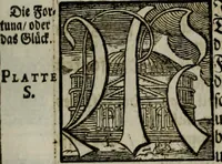 Picture 48 of 75 from Iconologia deorum, oder Abbildung der Götter : welche von den alten verehret Worden ; ais dem Welt-berümtesten Antichen der Griechischen und Römischen Statuen, auch in Marmel, Porfido-Stein, Metall, Agat, Onyx, Sardonich und andren Edelsteinen befindlichen Bildereyen, sorgfältig abgesehen, samt dero eigentlicher Beschreibung und Erklärung der Heidnischen Tempel-Ceremonien, auch Vorbildung der thiere und anderer Sachen, die auf hieroglyphische und emblematische Art, nach Weise der Egyptischen Schrifften, schicklich können vorgebracht und auf einen gewissen Verstand gerichtet werden ; deme allem vorgefügt ist, des durchleuchtigen Palm-Ordens der Hochlöbl. fruchtbringenden Gesellschaft auf dem Parnass aufgestellter ehren-Tempel (1680), leaf 244