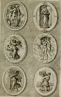 An illustration from Iconologia deorum, oder Abbildung der Götter : welche von den alten verehret Worden ; ais dem Welt-berümtesten Antichen der Griechischen und Römischen Statuen, auch in Marmel, Porfido-Stein, Metall, Agat, Onyx, Sardonich und andren Edelsteinen befindlichen Bildereyen, sorgfältig abgesehen, samt dero eigentlicher Beschreibung und Erklärung der Heidnischen Tempel-Ceremonien, auch Vorbildung der thiere und anderer Sachen, die auf hieroglyphische und emblematische Art, nach Weise der Egyptischen Schrifften, schicklich können vorgebracht und auf einen gewissen Verstand gerichtet werden ; deme allem vorgefügt ist, des durchleuchtigen Palm-Ordens der Hochlöbl. fruchtbringenden Gesellschaft auf dem Parnass aufgestellter ehren-Tempel (1680)