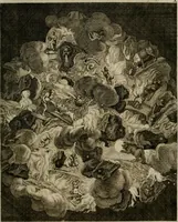 Picture 10 of 75 from Iconologia deorum, oder Abbildung der Götter : welche von den alten verehret Worden ; ais dem Welt-berümtesten Antichen der Griechischen und Römischen Statuen, auch in Marmel, Porfido-Stein, Metall, Agat, Onyx, Sardonich und andren Edelsteinen befindlichen Bildereyen, sorgfältig abgesehen, samt dero eigentlicher Beschreibung und Erklärung der Heidnischen Tempel-Ceremonien, auch Vorbildung der thiere und anderer Sachen, die auf hieroglyphische und emblematische Art, nach Weise der Egyptischen Schrifften, schicklich können vorgebracht und auf einen gewissen Verstand gerichtet werden ; deme allem vorgefügt ist, des durchleuchtigen Palm-Ordens der Hochlöbl. fruchtbringenden Gesellschaft auf dem Parnass aufgestellter ehren-Tempel (1680), leaf 36