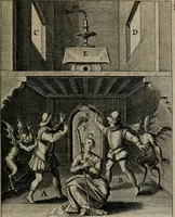 An illustration from Christeliicken waerseggher : de principale stucken van t'Christen geloof en Leuen int cort begrijpende : met een rolle der deugtsaemheyt daer op dienende : ende een schildt-wacht teghen de valsche waersegghers, tooueraers, etc. (1603)