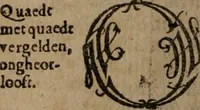 Picture 75 of 136 from Christeliicken waerseggher : de principale stucken van t'Christen geloof en Leuen int cort begrijpende : met een rolle der deugtsaemheyt daer op dienende : ende een schildt-wacht teghen de valsche waersegghers, tooueraers, etc. (1603), leaf 331