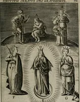Picture 103 of 136 from Christeliicken waerseggher : de principale stucken van t'Christen geloof en Leuen int cort begrijpende : met een rolle der deugtsaemheyt daer op dienende : ende een schildt-wacht teghen de valsche waersegghers, tooueraers, etc. (1603), leaf 450