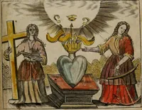 An illustration from Christelyke aandachten of vlammende ziel-zuchten : eener Godvreesend ziele, met een Goddelijk antwoord daar op passende (1735)