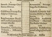 An illustration from Christiano-Albertinae inauguratio (1665)