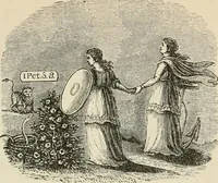 An illustration from Christian similitudes: being a series of emblematic engravings, with written explanations, miscellaneous observations, and religious reflections, designed to illustrate divine truth, in accordance with the cardinal principles of Christianity .. (1866)
