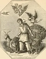 An illustration from Christian similitudes: being a series of emblematic engravings, with written explanations, miscellaneous observations, and religious reflections, designed to illustrate divine truth, in accordance with the cardinal principles of Christianity .. (1866)