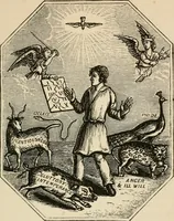 An illustration from Christian similitudes: being a series of emblematic engravings, with written explanations, miscellaneous observations, and religious reflections, designed to illustrate divine truth, in accordance with the cardinal principles of Christianity .. (1866)