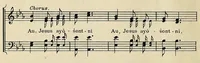 An illustration from Christian songs in Navaho (1908)
