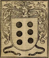 An illustration from Chronica del inclito Emperador de España, Don Alonso VII : deste nombre Rey de Castilla y Leon ... Sacada de vn libro mvy antigvo escrito de mano con letras de los Godos, por relacion de los mismos que lo vieron, y de muchas escrituras y priuilegios originales del mesmo Emperador, y otros (1600)