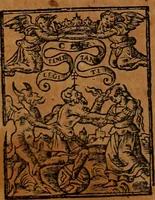 An illustration from Chronica del rey Don Rodrigo, con la destruycion de España, y como los moros la ganaron. Nueuam ante corregida. Contiene de mas de la historia muchas viuas razones, y auisos muy prouechosos (1587)