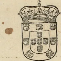 An illustration from Chronica dos valerosos e insignes feitos del Rey Dom IoÃ£o II, de gloriosa memoria, em que se refere, sua vida, suas virtudes, seu magnanimo esforÃ§o, excellentes costumes, e seu Christianissimo zelo (1622)
