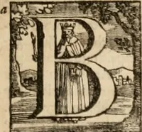 An illustration from Chronicon saxonicum, seu Annales rerum in Anglia præcique gestarum, a Christo nato ad annum usque MCLIV. deducti, ac jam demum latinitate donati. Cum indice rerum chronologico. Accedunt regulæ ad investigandas nominum locorum origines. Et nominum locorum ac virorum in chronico memoratorum explicatio (1692)