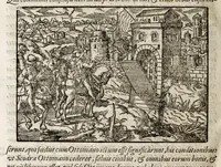 Picture 55 of 55 from Chronicorvm Tvrcicorvm, in quibus Tvrcorvm origo, principes, imperatores, bella, praelia, caedes, victoriae, reiqve militaris ratio, et caetera huc pertinentia ... exponuntur; et Mahometicae religionis instituta, iudiciorumq. processus, & aulae constitutio; procerum item ac populi mores, vitaeq. degendae ratio percensetur: accessere, Narratio de Baiazethis filiorvm seditionibvs; Tvrcicarvm item rerum epitome; ... et Iohannis Aventini Liber, in quo causae miseriarum, quibus Christiana respub. premitur, indicantur ... tomvs primvs (1578), leaf 1084