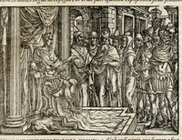 Picture 42 of 55 from Chronicorvm Tvrcicorvm, in quibus Tvrcorvm origo, principes, imperatores, bella, praelia, caedes, victoriae, reiqve militaris ratio, et caetera huc pertinentia ... exponuntur; et Mahometicae religionis instituta, iudiciorumq. processus, & aulae constitutio; procerum item ac populi mores, vitaeq. degendae ratio percensetur: accessere, Narratio de Baiazethis filiorvm seditionibvs; Tvrcicarvm item rerum epitome; ... et Iohannis Aventini Liber, in quo causae miseriarum, quibus Christiana respub. premitur, indicantur ... tomvs primvs (1578), leaf 897