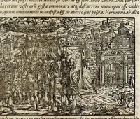 Picture 43 of 55 from Chronicorvm Tvrcicorvm, in quibus Tvrcorvm origo, principes, imperatores, bella, praelia, caedes, victoriae, reiqve militaris ratio, et caetera huc pertinentia ... exponuntur; et Mahometicae religionis instituta, iudiciorumq. processus, & aulae constitutio; procerum item ac populi mores, vitaeq. degendae ratio percensetur: accessere, Narratio de Baiazethis filiorvm seditionibvs; Tvrcicarvm item rerum epitome; ... et Iohannis Aventini Liber, in quo causae miseriarum, quibus Christiana respub. premitur, indicantur ... tomvs primvs (1578), leaf 913