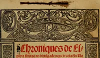Picture 1 of 14 from Chroniques de Espãya fins aci no divulgades : que tracta d'Is Noblese e Inuictissims Reys dels Gots: y gestes de aquells: y dels Gotes de Barcelona: e Reys de Arago: ab moltes coses dignes de perpetua memoria (1547), leaf 4