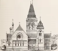An illustration from Church architecture. Illustrated with thirty-five lithographic plates, from original designs (1871)
