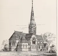 An illustration from Church architecture. Illustrated with thirty-five lithographic plates, from original designs (1871)