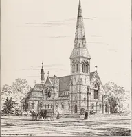 An illustration from Church architecture. Illustrated with thirty-five lithographic plates, from original designs (1871)