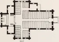 An illustration from Church architecture. Illustrated with thirty-five lithographic plates, from original designs (1871)