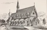 An illustration from Church architecture. Illustrated with thirty-five lithographic plates, from original designs (1871)