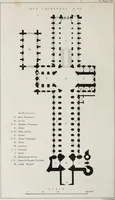 An illustration from Church and conventual arrangement. With copious references, a complete glossary, and an index. And illustrated by a series of ground-plans and plates of the arrangements of churches in different countries and at successive periods, and of the conventual plans adopted by the various orders (1861)