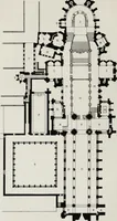An illustration from Church and conventual arrangement. With copious references, a complete glossary, and an index. And illustrated by a series of ground-plans and plates of the arrangements of churches in different countries and at successive periods, and of the conventual plans adopted by the various orders (1861)