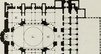 An illustration from Church and conventual arrangement. With copious references, a complete glossary, and an index. And illustrated by a series of ground-plans and plates of the arrangements of churches in different countries and at successive periods, and of the conventual plans adopted by the various orders (1861)