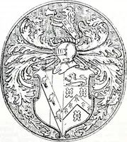 An illustration from The church heraldry of Norfolk : a description of all coats of arms on brasses, monuments, slabs, hatchments, &c., now to be found in the county, illustrated, with references to Blomefield's History of Norfolk and Burke's Armory, together with notes from the inscriptions attached (1887)