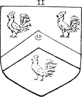 An illustration from The church heraldry of Norfolk : a description of all coats of arms on brasses, monuments, slabs, hatchments, &c., now to be found in the county, illustrated, with references to Blomefield's History of Norfolk and Burke's Armory, together with notes from the inscriptions attached (1887)