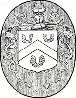 An illustration from The church heraldry of Norfolk : a description of all coats of arms on brasses, monuments, slabs, hatchments, &c., now to be found in the county, illustrated, with references to Blomefield's History of Norfolk and Burke's Armory, together with notes from the inscriptions attached (1887)