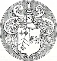An illustration from The church heraldry of Norfolk : a description of all coats of arms on brasses, monuments, slabs, hatchments, &c., now to be found in the county, illustrated, with references to Blomefield's History of Norfolk and Burke's Armory, together with notes from the inscriptions attached (1887)