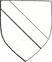An illustration from The church heraldry of Norfolk : a description of all coats of arms on brasses, monuments, slabs, hatchments, &c., now to be found in the county, illustrated, with references to Blomefield's History of Norfolk and Burke's Armory, together with notes from the inscriptions attached (1887)