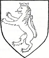 An illustration from The church heraldry of Norfolk : a description of all coats of arms on brasses, monuments, slabs, hatchments, &c., now to be found in the county, illustrated, with references to Blomefield's History of Norfolk and Burke's Armory, together with notes from the inscriptions attached (1887)