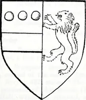 An illustration from The church heraldry of Norfolk : a description of all coats of arms on brasses, monuments, slabs, hatchments, &c., now to be found in the county, illustrated, with references to Blomefield's History of Norfolk and Burke's Armory, together with notes from the inscriptions attached (1887)