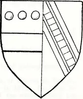 An illustration from The church heraldry of Norfolk : a description of all coats of arms on brasses, monuments, slabs, hatchments, &c., now to be found in the county, illustrated, with references to Blomefield's History of Norfolk and Burke's Armory, together with notes from the inscriptions attached (1887)