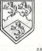 An illustration from The church heraldry of Norfolk : a description of all coats of arms on brasses, monuments, slabs, hatchments, &c., now to be found in the county, illustrated, with references to Blomefield's History of Norfolk and Burke's Armory, together with notes from the inscriptions attached (1887)