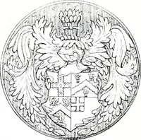 An illustration from The church heraldry of Norfolk : a description of all coats of arms on brasses, monuments, slabs, hatchments, &c., now to be found in the county, illustrated, with references to Blomefield's History of Norfolk and Burke's Armory, together with notes from the inscriptions attached (1887)