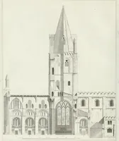 An illustration from The history and antiquities of the cathedral church of Oxford : illustrated by a series of engravings, of views, plans, elevations, sections, and details of that edifice, with biographical anecdotes of the bishops and of other eminent persons connected with the church (1821)