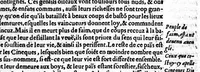 Picture 2 of 13 from L'histoire universelle du monde [microforme] : contenant l'entiere description & situation des quatre parties de la terre, la divisio & estenduë d'une chacune region & province d'icelles : ensemble l'origine & particulières moeurs, loix, coustumes, religion, & ceremonies de toutes les nations, & peuples par qui elles sont habitées : divisée en quatre livres (1572), leaf 71