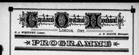An illustration from Grand Opera House, London, Ont., programme [microform] : Monday ev' g, March 30th, London Council no. 75, Canadian Order Chosen Friends social entertainment and presentation of banner . (1896)