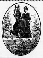 An illustration from Grand Opera House, London, Ont., programme [microform] : Saturday, Sept. 29th, the necromantique comedian Herrmann the Great, in his incomparable entertainment of magic, mirth and mystery aided by Madame Herrmann . (1894)