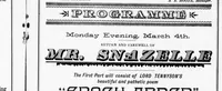 Picture 5 of 9 from Grand Opera House, London, Ont., programme [microform] : Monday evening, March 4th, return and farewell of Mr. Snazelle, the first part will consist of Lord Tennyson's beautiful and pathetic poem " Enoch Arden" (true till death) . (1895), leaf 8