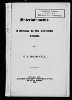 An illustration from Entertainments [microform] : a menace to the Christian church (1908)