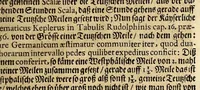 An illustration from Cimelium geographicum tripartitum, oder Dreyfaches geographisches Kleinod, : darinnen begriffen, I. Richtig-gesuchte und verfassete Longitudines und Latitudines aller gross- und kleinen Städte, auch Schlösser, sambt gräflicher, freyherrlicher und adelicher Häuser, des gantzen höchstlöblichsten Churfürstenthums Sachsen und incorporirter Lande, neben theils angräntzender Oerther. II. Milliographia, oder, Meilen-Beschreibung, erstlich durch die gantze Welt, hernach in specie dieser Lande; dabey ein sonderbar Rosetum Geographicum, oder Geographischer Rosen-Garten, III. Seminarium geographicum, Geographischer Pflantz-Garten, Rechst schuldigster Beförderung der Ehre Gottes, der Durchleuchtigsten, Chur- und Hoch-Fürstlichen gnädigsten Herrschafft zu unterthänigsten, auch Dero getreuesten Land-Ständen nützlichen Diensten (1680)