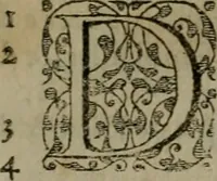 An illustration from Cinq decades, qui sont cinqvante sermons ... Contenans les principavx poincts & lieux communs de la religion chrestienne, nouuellement reueus & corrigez sur l'exemplaire Latin .. (1564)