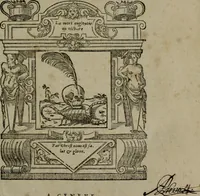 An illustration from Cinq decades, qui sont cinqvante sermons ... Contenans les principavx poincts & lieux communs de la religion chrestienne, nouuellement reueus & corrigez sur l'exemplaire Latin .. (1564)